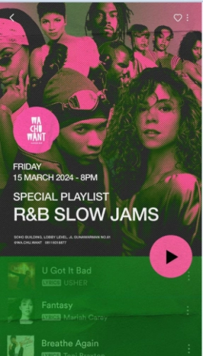 WA CHU WANT JAKARTA - R&B SLOW JAMS