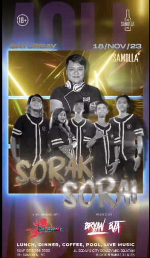 SAMOLLA CAFE & POOL JAKARTA - SORAK SORAI