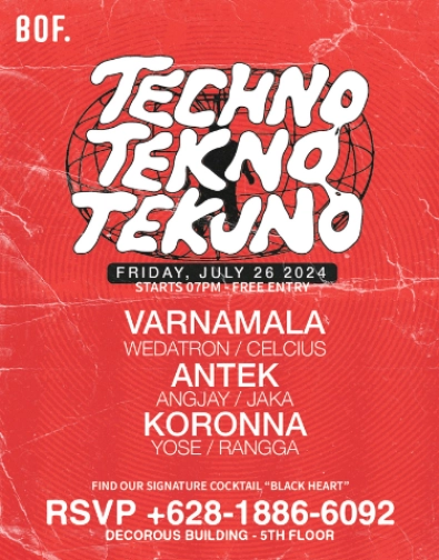 BACKROOM ON FIFTH JAKARTA - TECHNO.TEKNO.TEKUNO