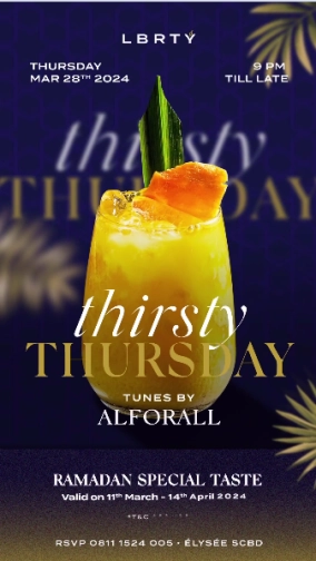 LBRTY JAKARTA - THIRSTY THURSDAY