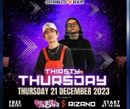 JOMBLOO BAR CILANDAK  THIRSTY THURSDAY