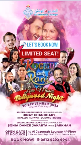 AL JAZEERAH LOUNGE JAKARTA - BOLLYWOOD NIGHT