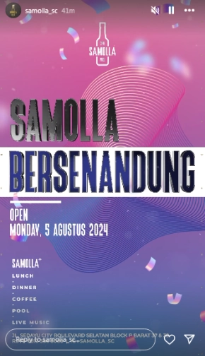 SAMOLLA CAFE & POOL JAKARTA - SAMOLLA BERSENANDUNG