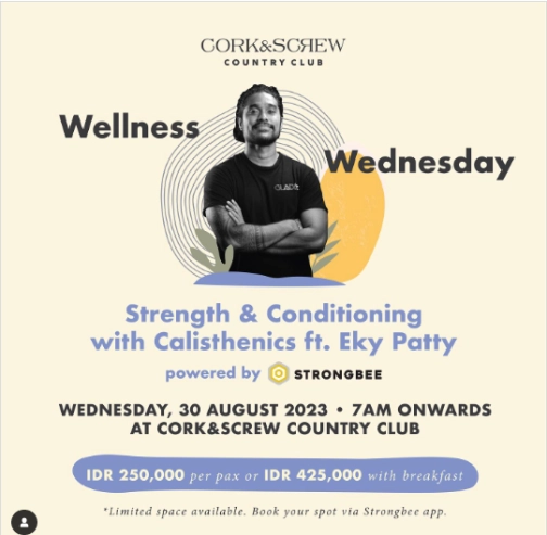 CORK&SCREW COUNTRY CLUB - WELLNESS WEDNESDAY