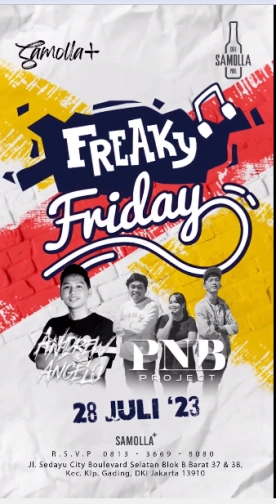 SAMOLLA CAFE & POOL JAKARTA - FREAKY FRIDAY