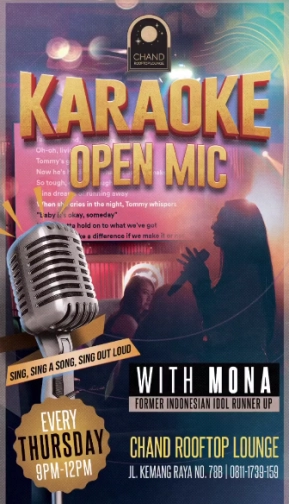 CHAND ROOFTOP LOUNGE JAKARTA - KARAOKE OPEN MIC