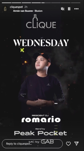 CLIQUE SPOT JAKARTA - RAVED WEDNESDAY