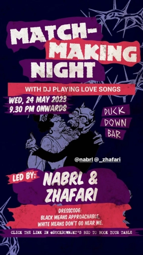 DUCK DOWN JAKARTA - MATCH MAKING NIGHT