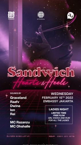 EMBASSY JAKARTA - SANDWICH HEARTS & HEELS