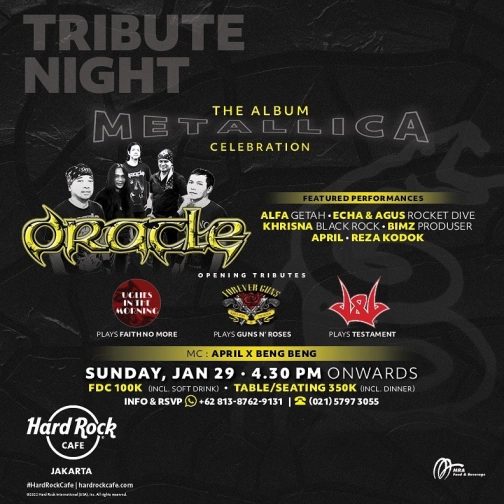 HARD ROCK CAFE JAKARTA - THE BLACK ALBUM CELEBRATION