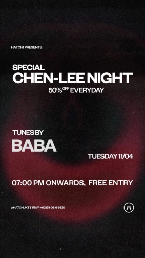 HATCHI JAKARTA - SPECIAL CHEN-LEE NIGHT