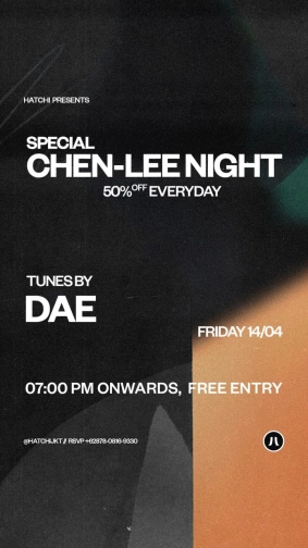 HATCHI JAKARTA - CHEN-LEE NIGHT