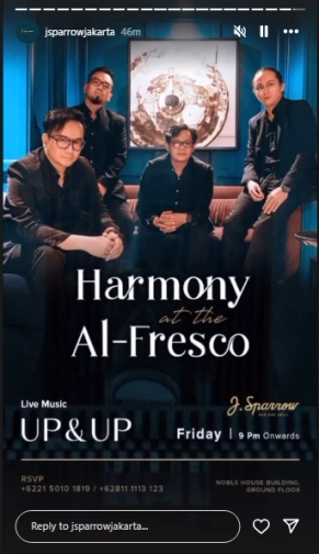 J.SPARROW JAKARTA - HARMONY at the AL-FRESCO