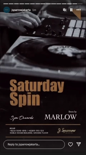 J.SPARROW JAKARTA - SATURDAY SPIN