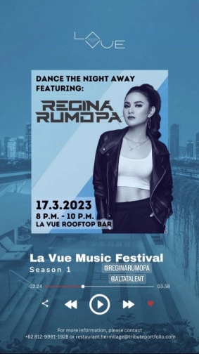 LA VUE ROOFTOP BAR JAKARTA - REGINA RUMOPA