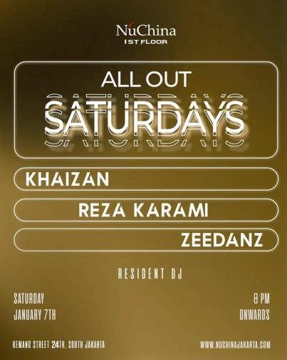 NU CHINA JAKARTA - ALL OUT SATURDAY