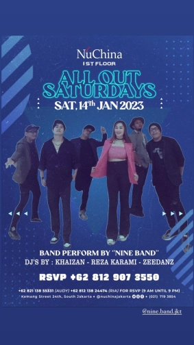 NU CHINA JAKARTA - ALL OUT SATURDAYS