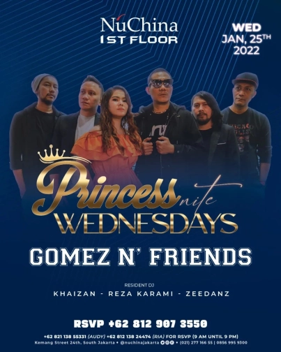 NU CHINA JAKARTA - PRINCES NITE WEDNESDAYS