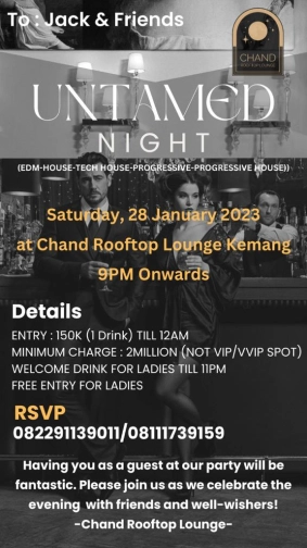 CHAND ROOFTOP LOUNGE JAKARTA - UNTAMED NIGHT