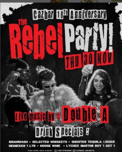 CAZBAR JAKARTA - REBEL PARTY