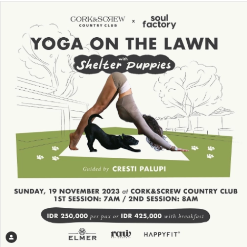 CORK&SCREW COUNTRY CLUB - YOGA ON THE LAWN