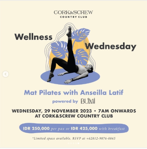 CORK&SCREW COUNTRY CLUB - WELLNES WEDNESDAY