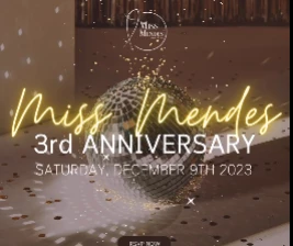 MISS MENDES RESTO JAKARTA  3rd ANNIVERSARY