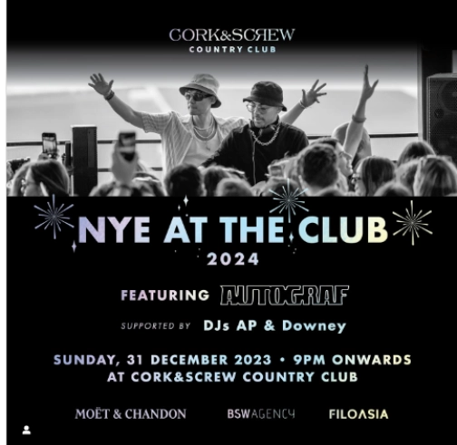 CORK&SCREW COUNTRY CLUB - NYE AT CLUB