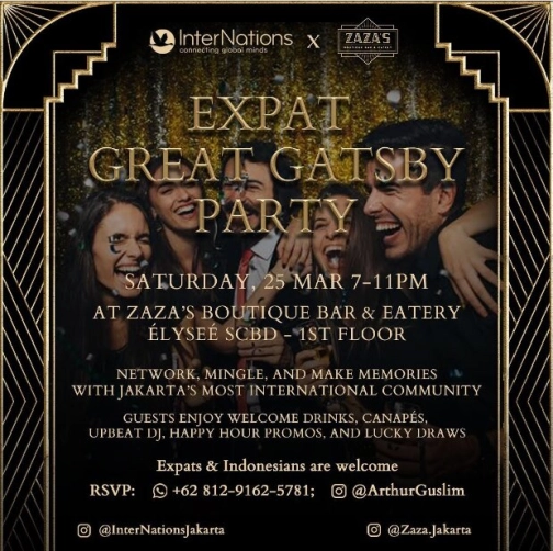 ZAZA JAKARTA - EXPAT GREAT GATSBY PARTY