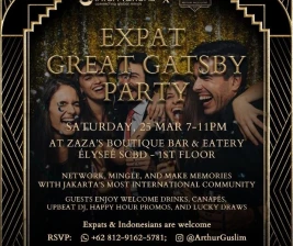 ZAZA JAKARTA  EXPAT GREAT GATSBY PARTY