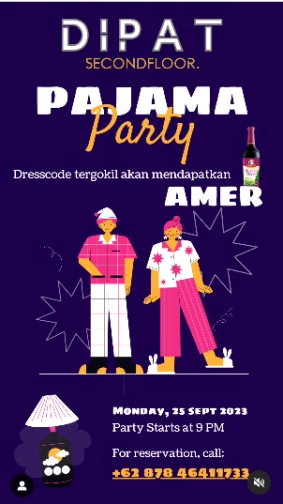 SECONDFLOOR BAR & LOUNGE JAKARTA - SMP PAJAMA PARTY