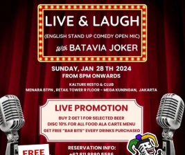 KALTURE BAR  RESTO JAKARTA  LIVE  LAUGH