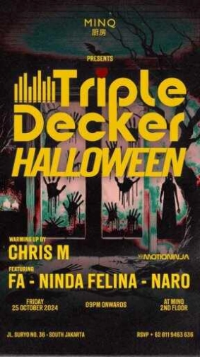 MINQ JAKARTA - TRIPLE DECKER HALLOWEEN