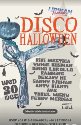 BACKROOM ON FIFTH JAKARTA - DISCO HALLOWEEN