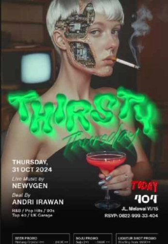 404 BOTTLE EATRY JAKARTA - THIRSTY THURSDAY