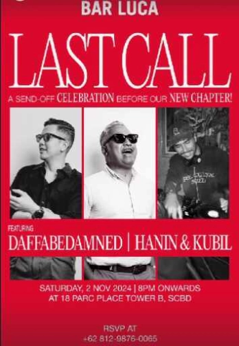 BAR LUCA JAKARTA - LAST CALL