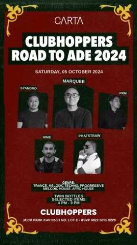 CARTA JAKARTA - CLUBHOPPERS ROAD TO ADE 2024