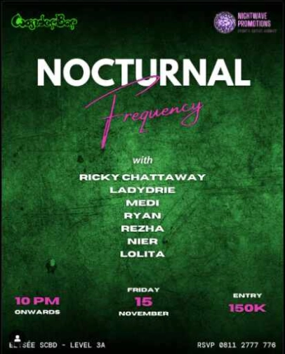 WONDER BAR SCBD JAKARTA - NOCTURNAL FREQUENCY