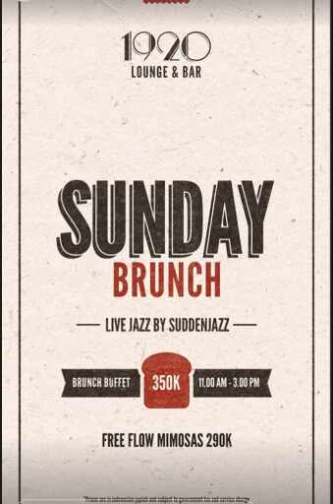 1920 LOUNGE KEMANG - SUNDAY