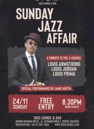 1920 LOUNGE KEMANG - SUNDAY JAZZZ AFFAIR