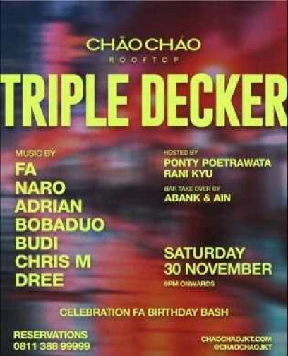 CHAO CHAO SCBD JAKARTA - TRIPLE DECKER