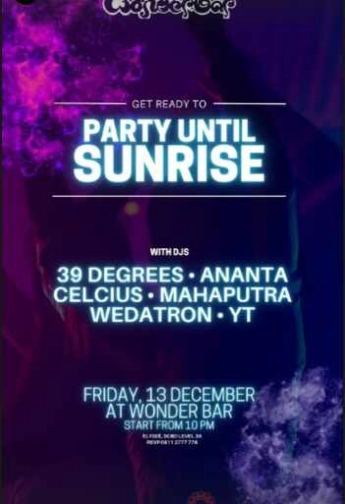 WONDER BAR SCBD JAKARTA - PARTY UNTIL SUNRISE