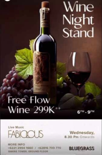 BLUEGRASS SETIA BUDI JAKARTA - WINE NIGHT STAND