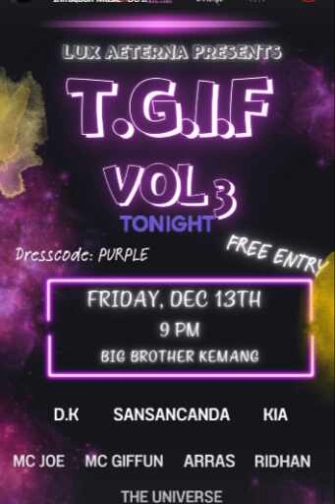 BIG BROTHER KEMANG JAKARTA - FRIDAY