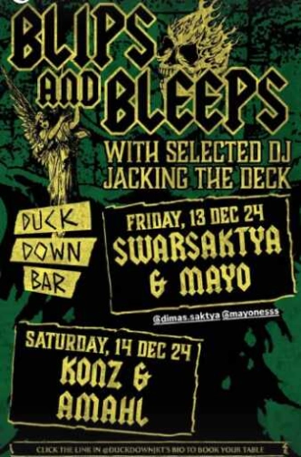 DUCK DOWN GUNAWARMAN JAKARTA - BLIPS & BLEEPS