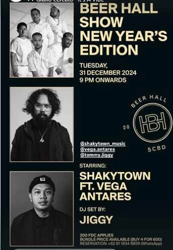 BEER HALL SCBD JAKARTA - BEER HALL SHOW NEW YEAR