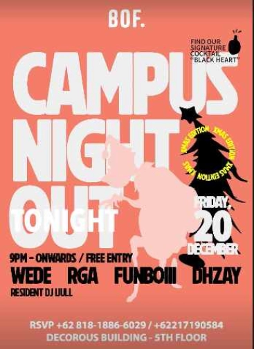 BOF KEMANG JAKARTA - CAMPUS NIGHT OUT