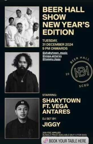 BEER HALL SCBD JAKARTA - BEER HALL SHOW NEW YEAR