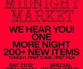 ZODIAC SENOPATI JAKARTA  MIDNIGHT MARKET IS EXTENDED FOR TONIGHT