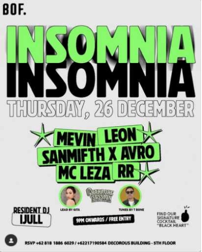 BOF KEMANG JAKARTA - INSOMNIA